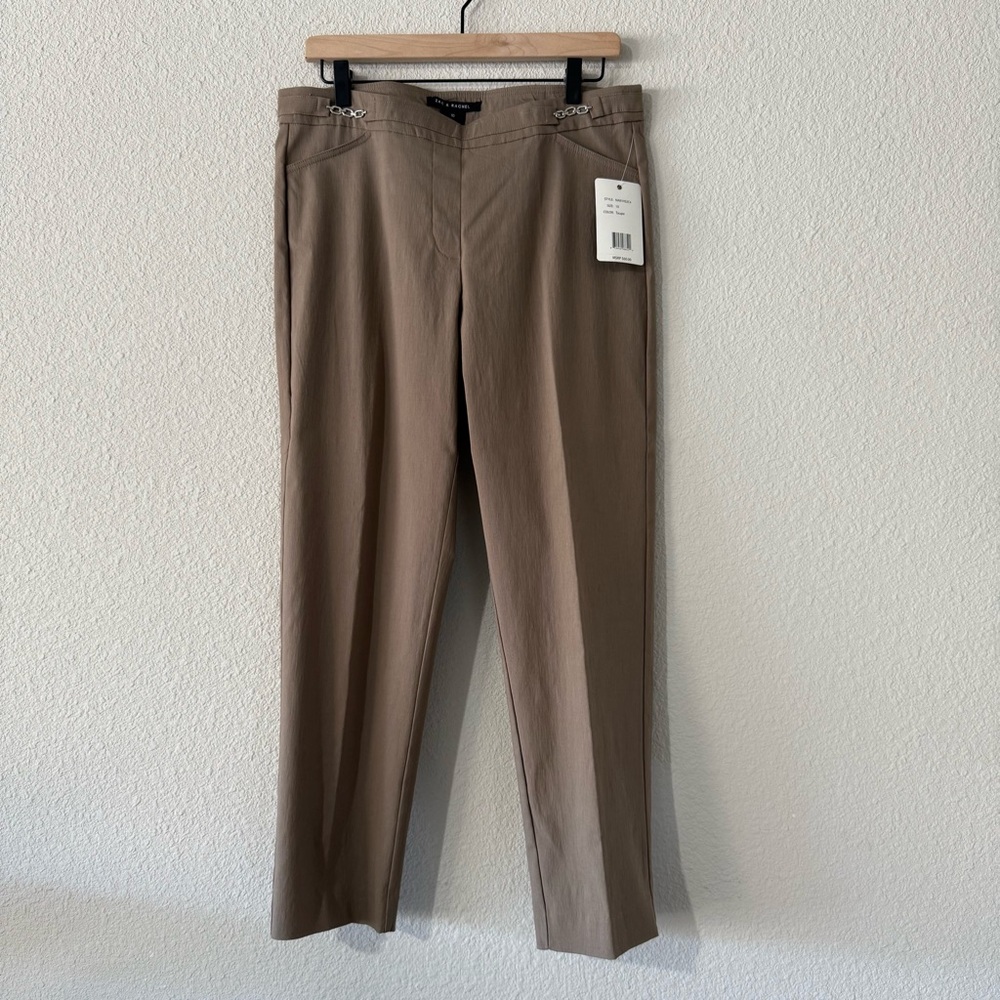 Zac & Rachel Men's Light Brown/ Dark Khaki Dress Pants
